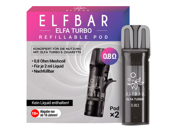 Elfbar - Elfa Turbo Pod (2 Stück pro Packung)